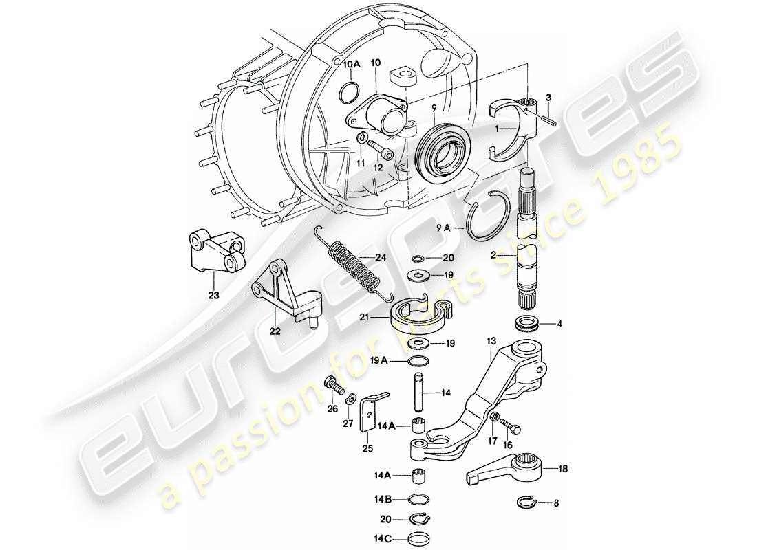 a part diagram from the porsche 1978 (911) parts catalogue