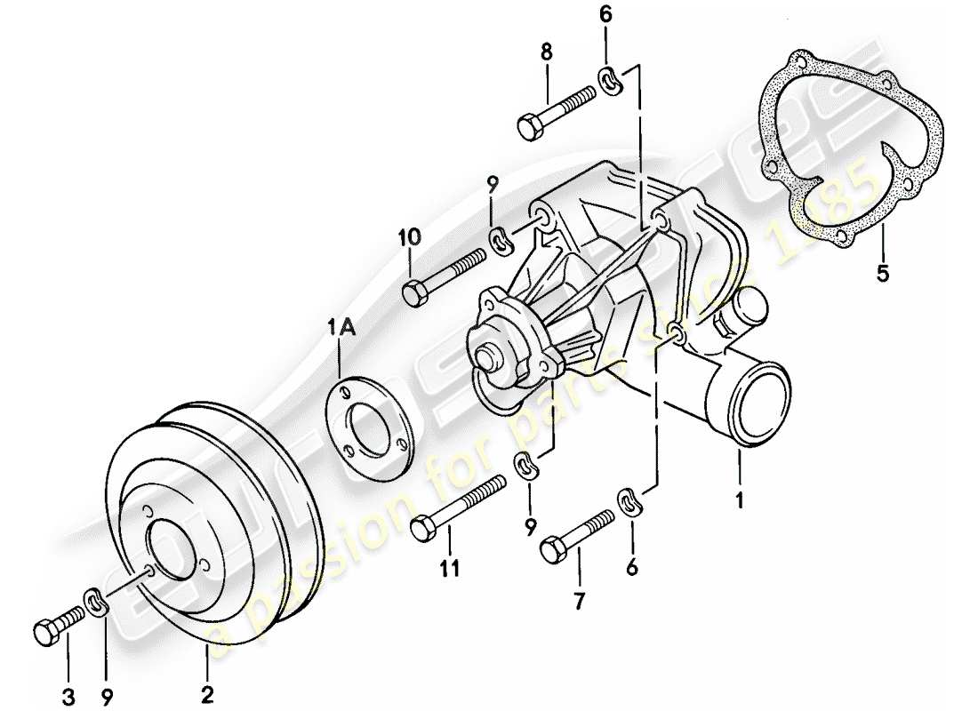 a part diagram from the porsche 1979 (924) parts catalogue