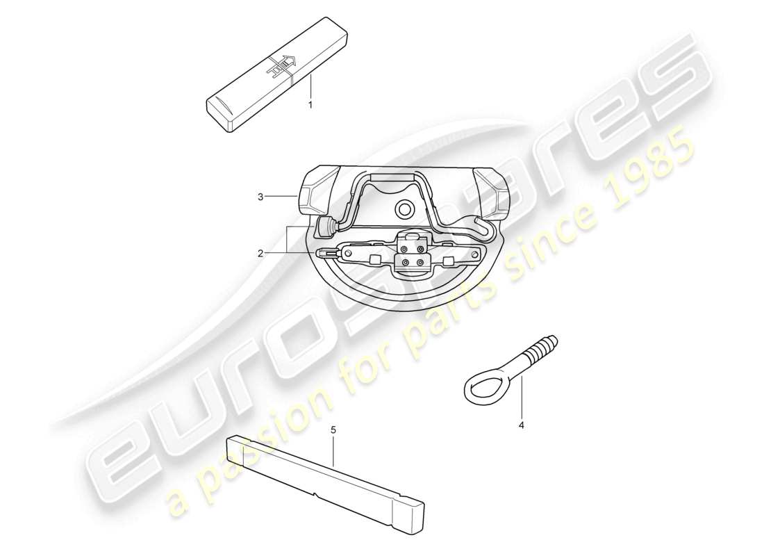a part diagram from the porsche 2009 (987 boxster) parts catalogue