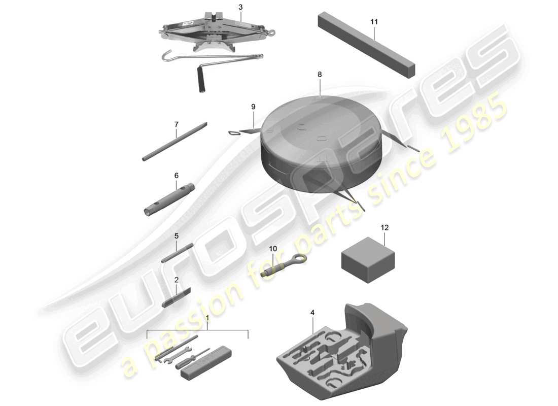 a part diagram from the porsche 991 parts catalogue