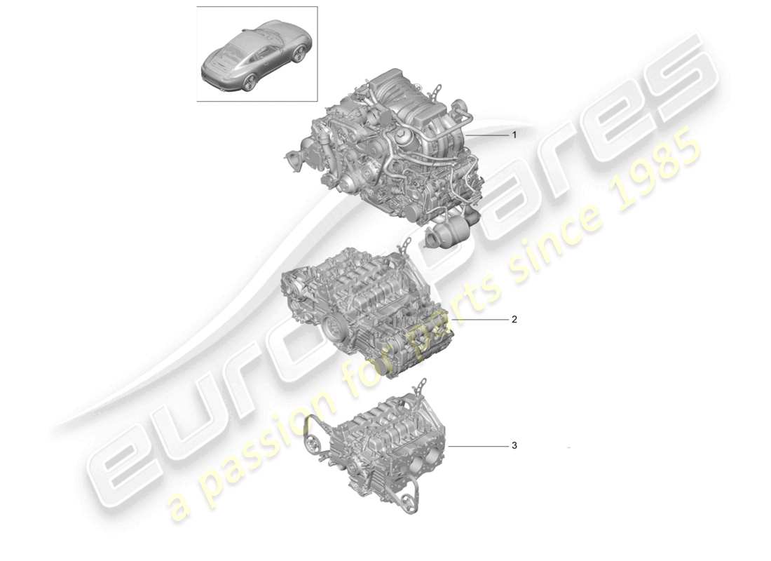 VIEW PARTS DIAGRAMS FROM THE PORSCHE 991 PARTS CATALOGUE a part diagram from the porsche 991 parts catalogue