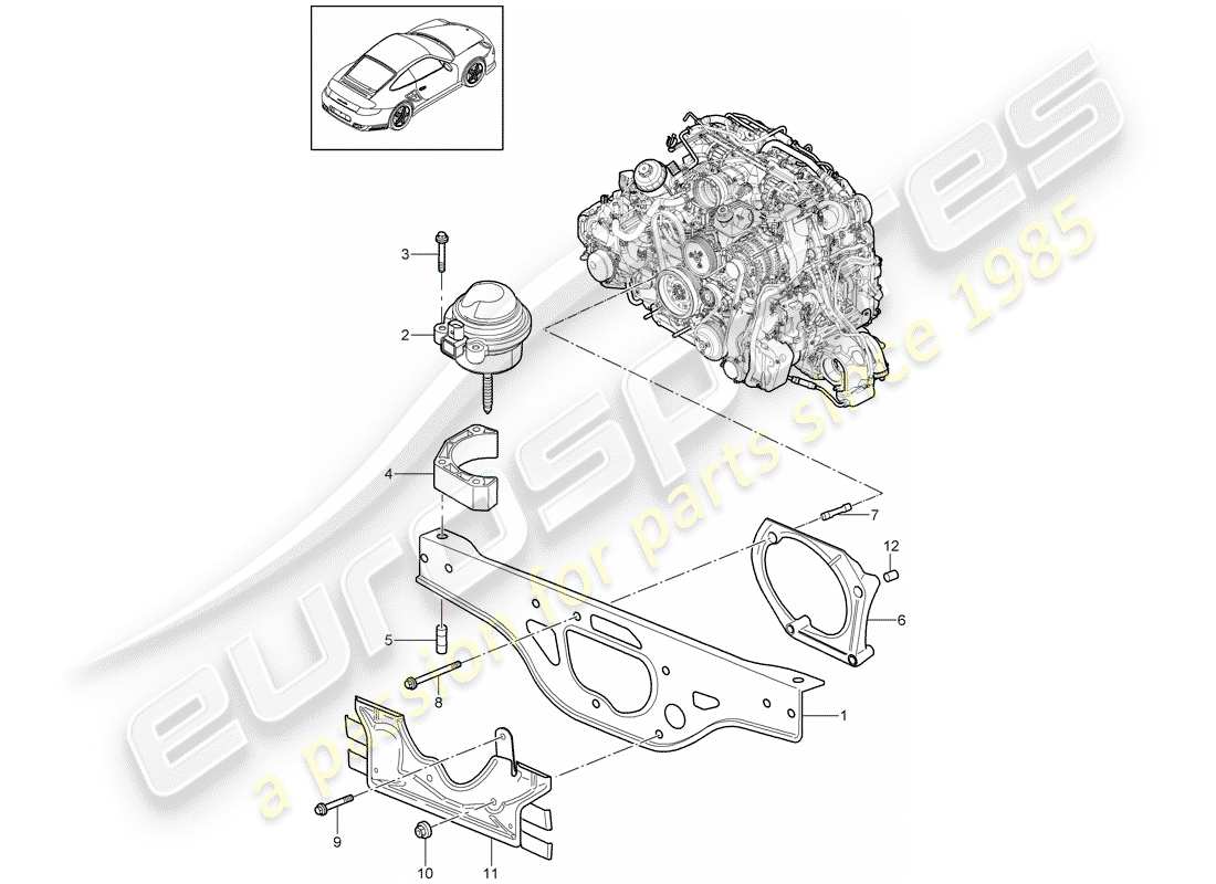 a part diagram from the porsche 997 parts catalogue