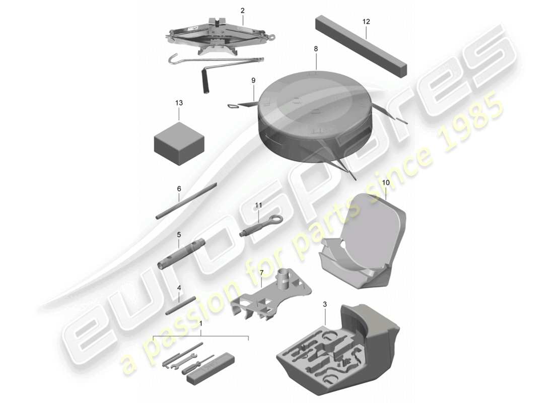 a part diagram from the porsche boxster parts catalogue