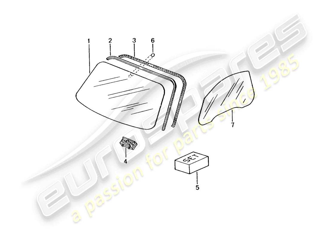 a part diagram from the porsche 2002 (986 boxster) parts catalogue