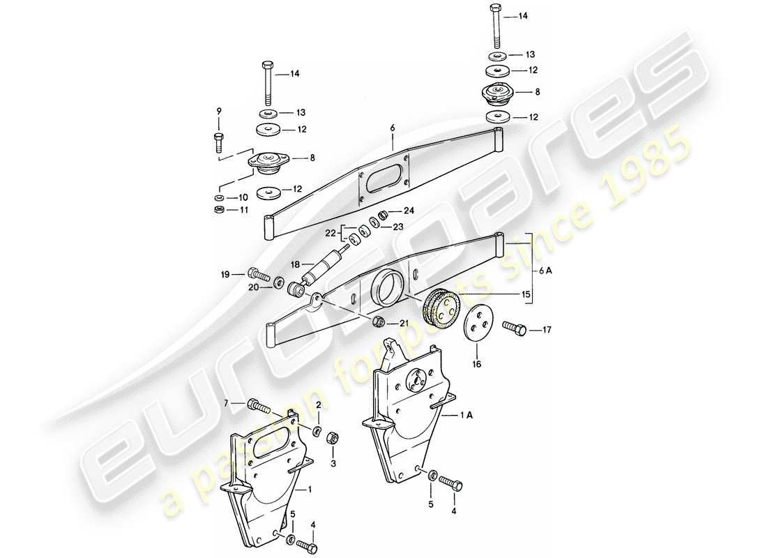 a part diagram from the porsche 1985 (911) parts catalogue