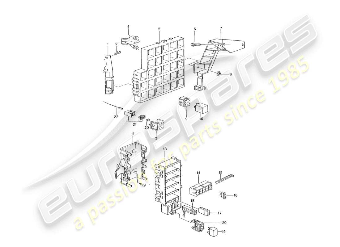 a part diagram from the porsche boxster parts catalogue