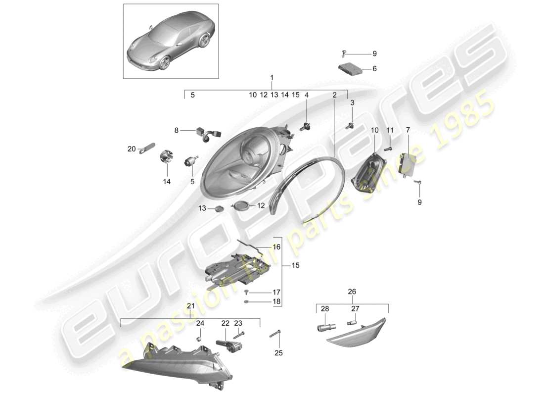 part diagram containing part number 99161832703