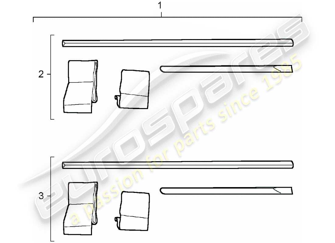 a part diagram from the porsche 2007 (tequipment cayenne) parts catalogue