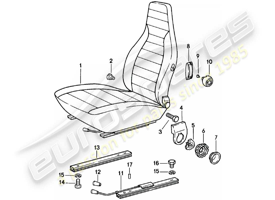 a part diagram from the porsche 1981 (911) parts catalogue