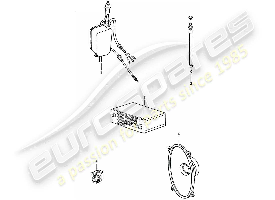 a part diagram from the porsche 1985 (911) parts catalogue