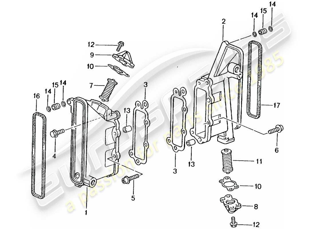 a part diagram from the porsche 996 parts catalogue