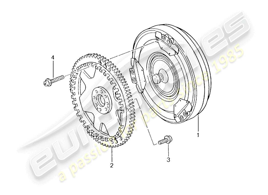 a part diagram from the porsche 1997 (986 boxster) parts catalogue