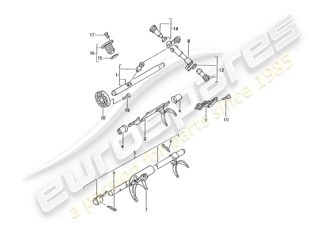 a part diagram from the porsche 1997 (986 boxster) parts catalogue