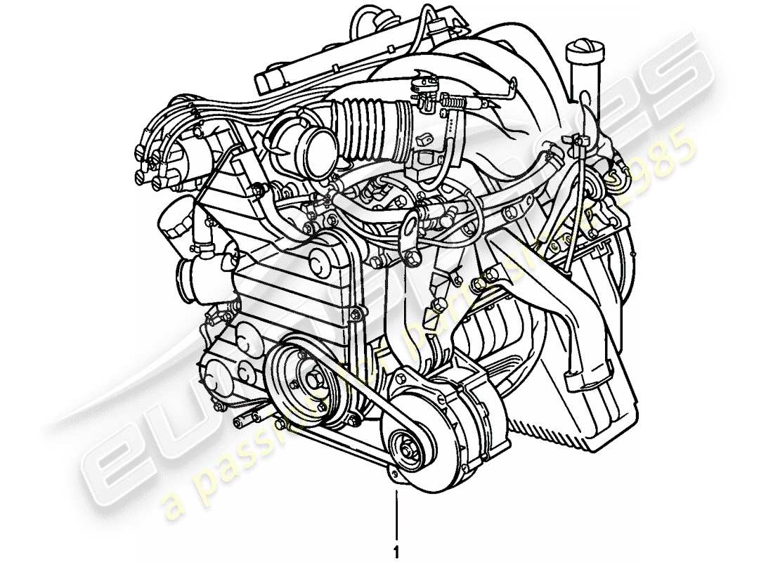 a part diagram from the porsche 1984 (944) parts catalogue