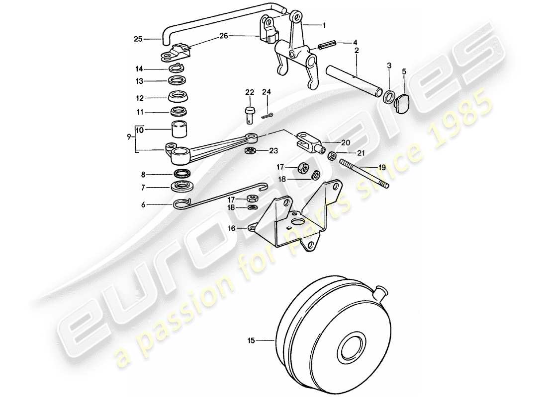 a part diagram from the porsche 1982 (911) parts catalogue