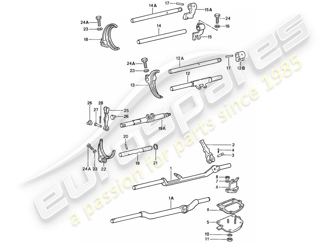 a part diagram from the porsche 1984 (911) parts catalogue