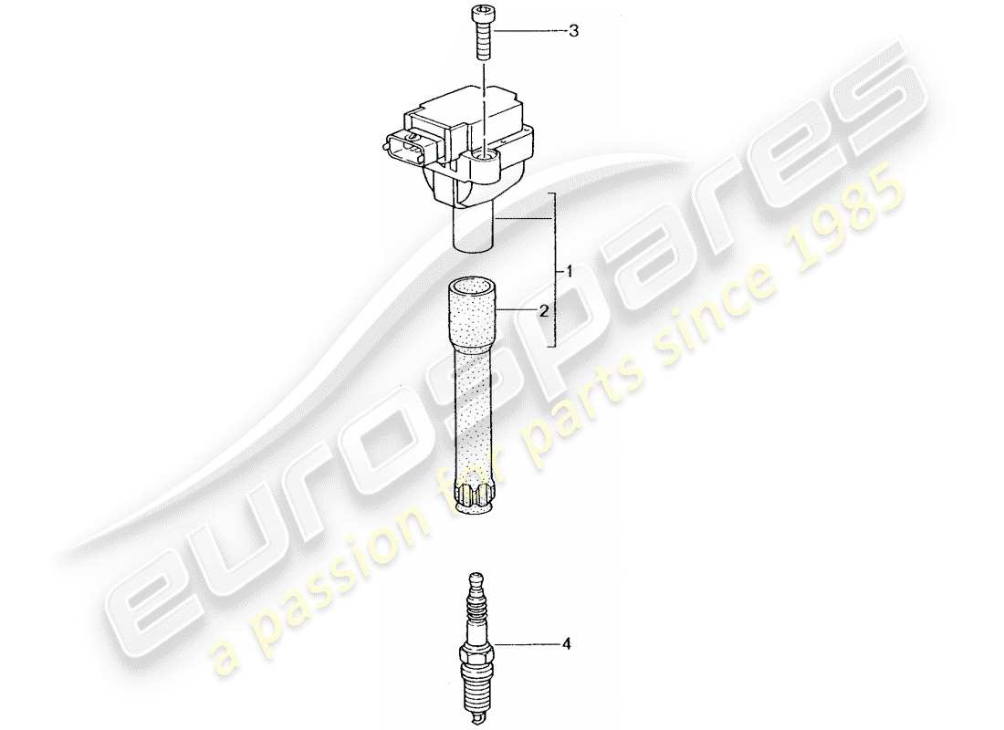 a part diagram from the porsche 2001 (996 turbo / gt2) parts catalogue