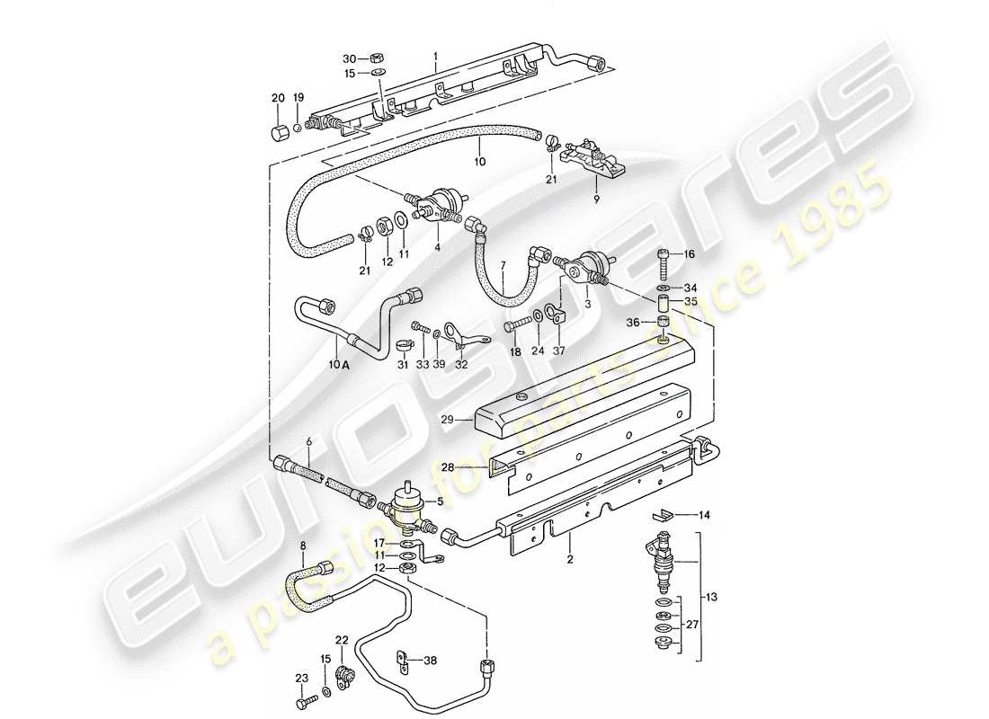 porsche 1987 (928) lh-jetronic - 4 parts diagram