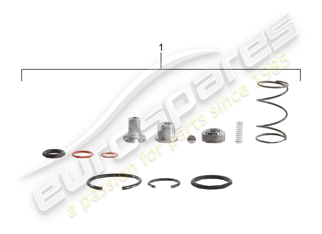 porsche 1973 (911) repair kit - for - tensioner - chain part diagram