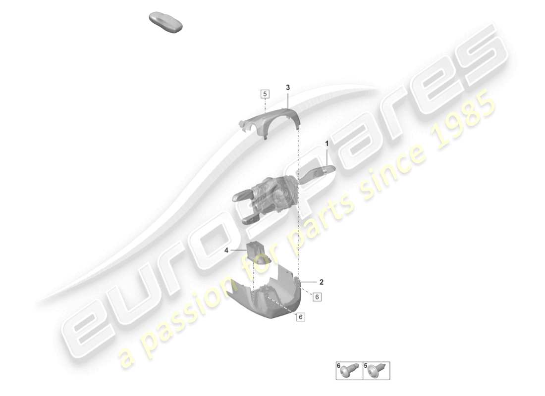 porsche 2020 (992-1) steering column switch d - 25.11.2019>> parts diagram