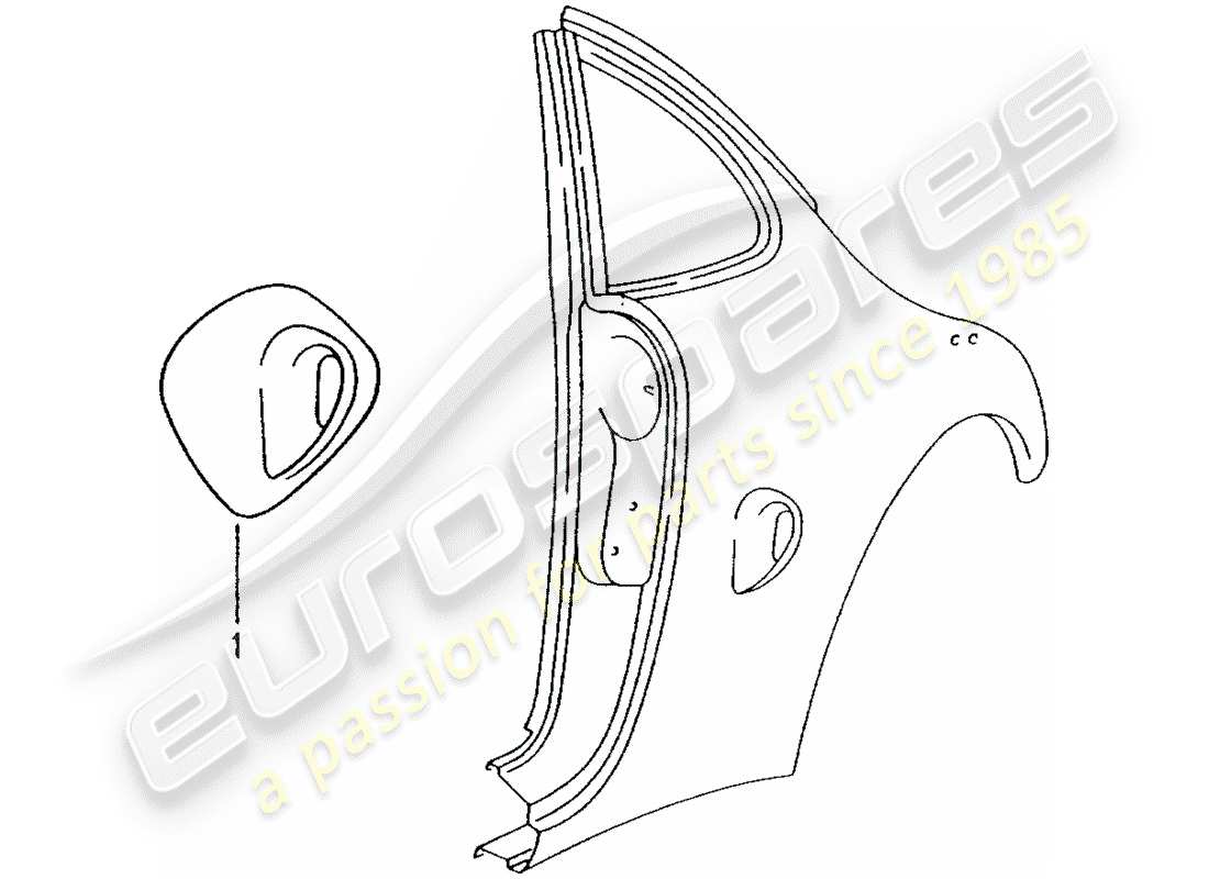 porsche 1995 (tequipment) air duct parts diagram