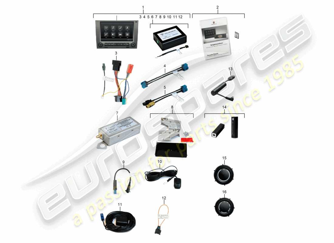 porsche 2007 (987 boxster) porsche classic communication 997, 987 management plus 05-08 see technical information 28/22 9112 parts diagram