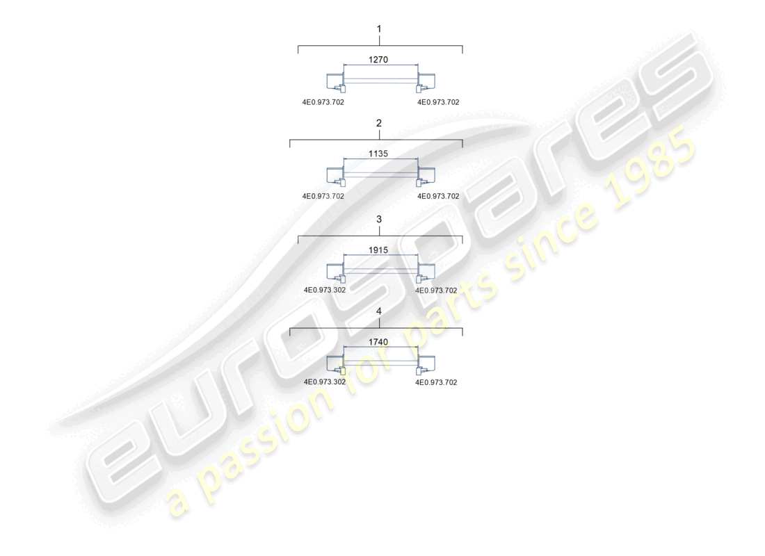 porsche 2016 (macan) single wire connecting line fibre optic wave conductor part diagram