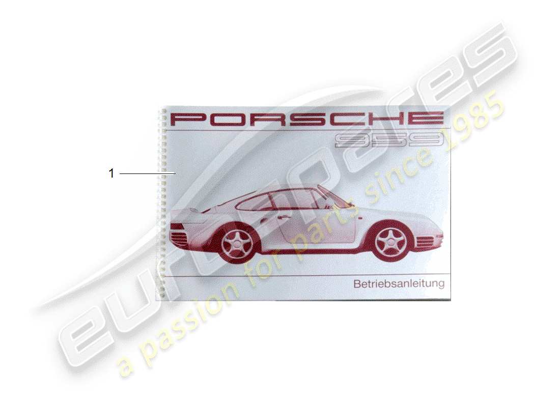 porsche 1966 (after sales literature) instruction manual parts diagram