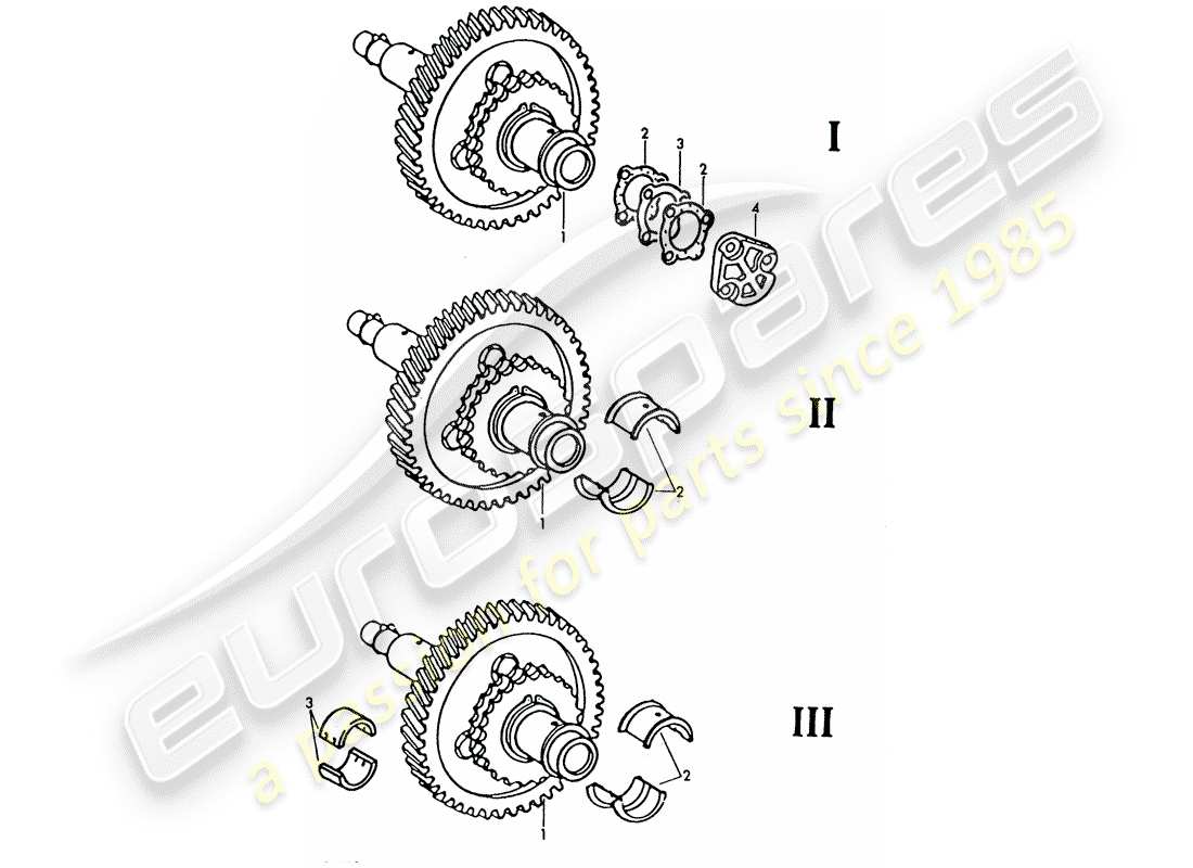 porsche 1966 (911/912) intermediate shaft part diagram