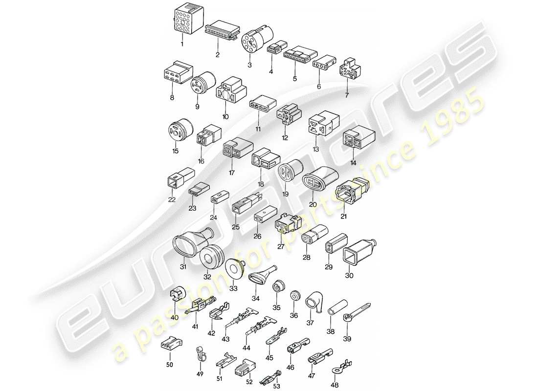 a part diagram from the porsche 1983 (944) parts catalogue