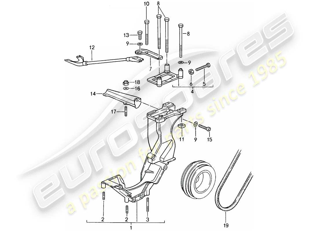 a part diagram from the porsche 993 parts catalogue