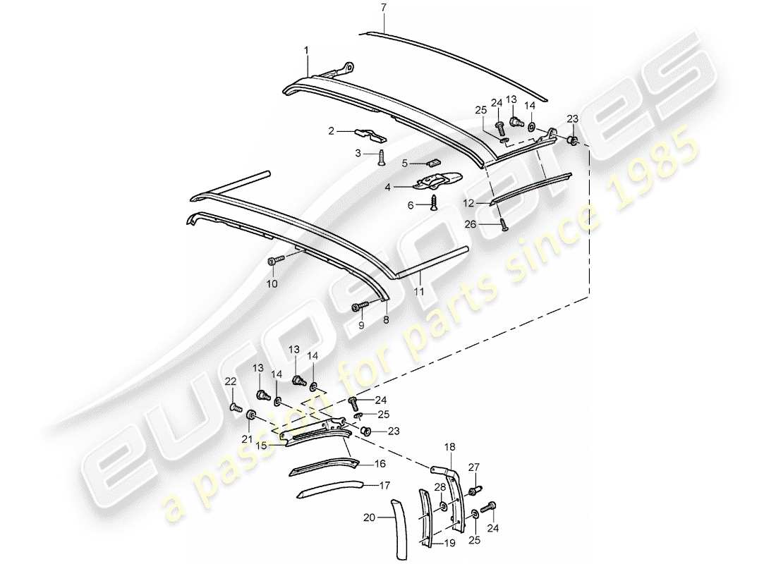 VIEW PARTS DIAGRAMS FROM THE PORSCHE 964 PARTS CATALOGUE a part diagram from the porsche 964 parts catalogue