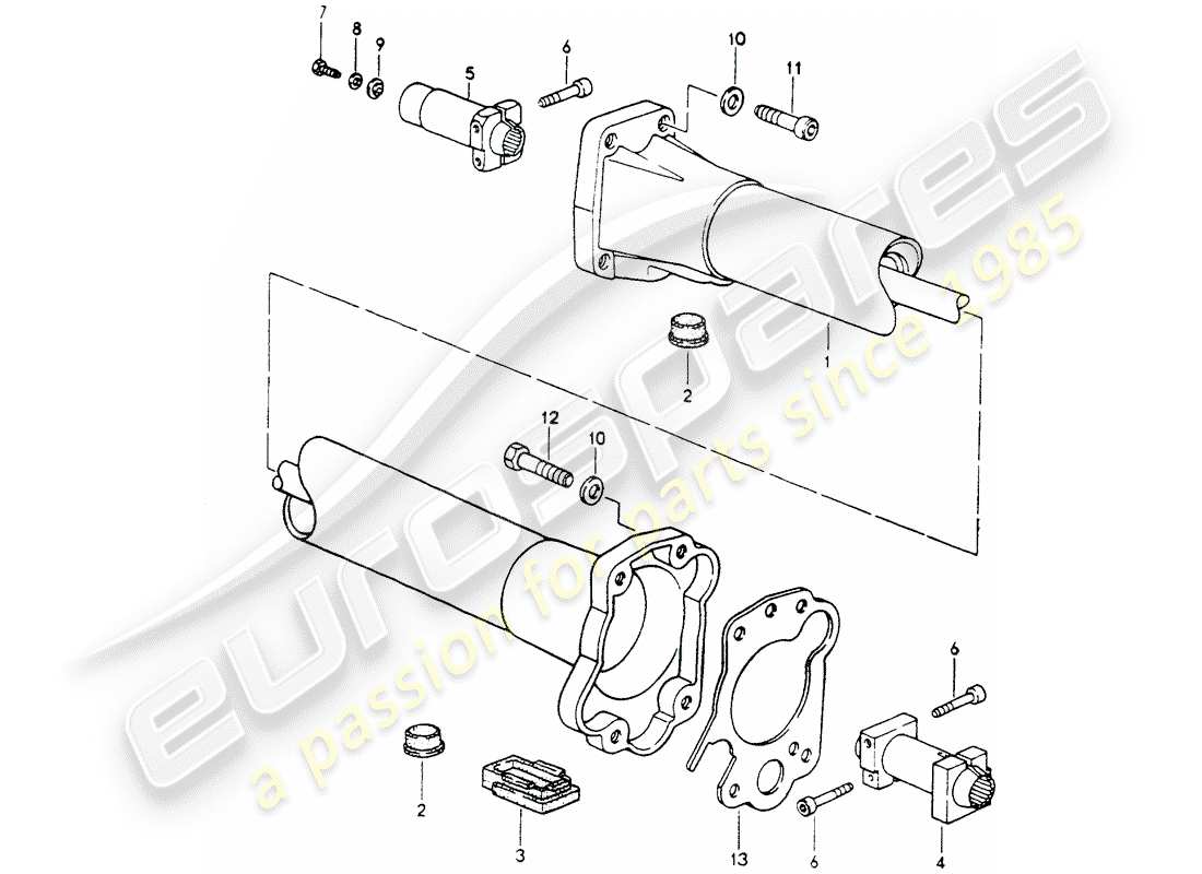 a part diagram from the porsche 964 parts catalogue