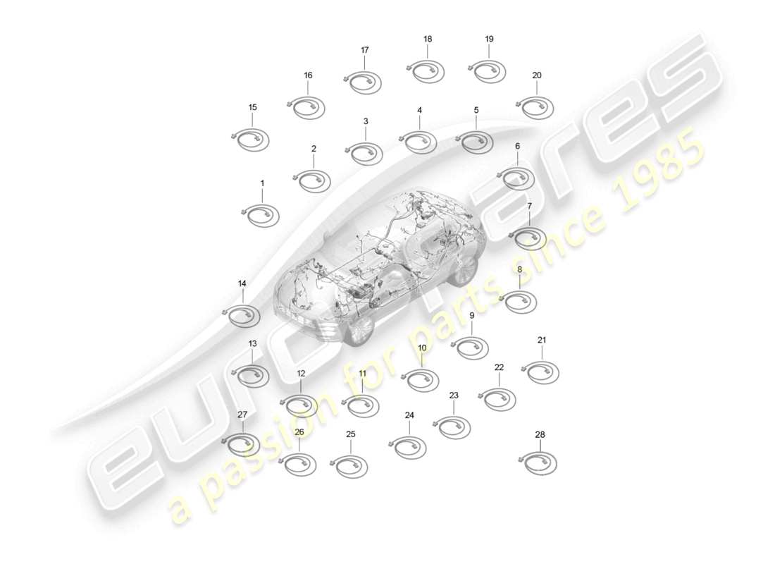 VIEW PARTS DIAGRAMS FROM THE PORSCHE MACAN PARTS CATALOGUE a part diagram from the porsche macan parts catalogue
