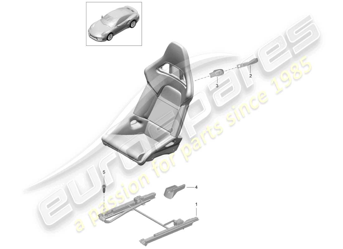 a part diagram from the porsche 991 parts catalogue
