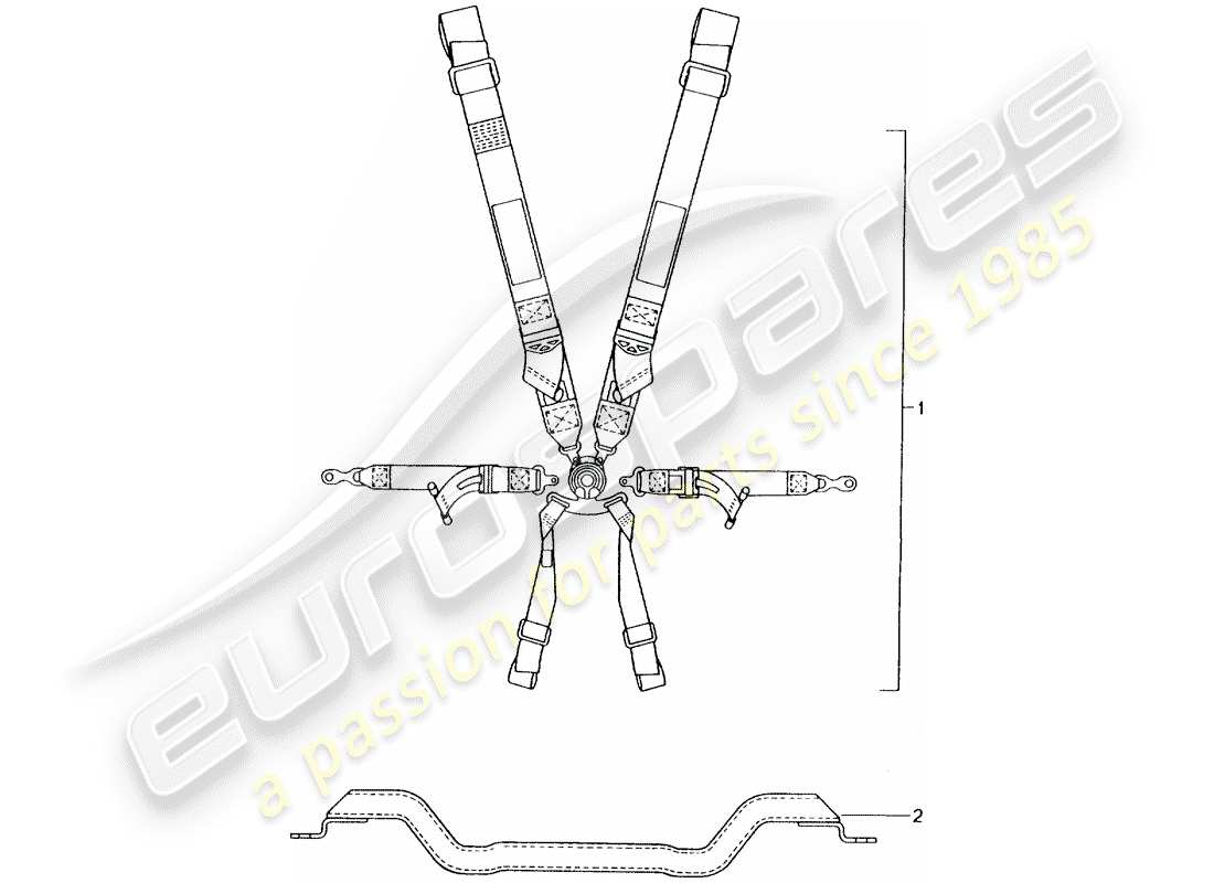 a part diagram from the porsche 1992 (tequipment) parts catalogue