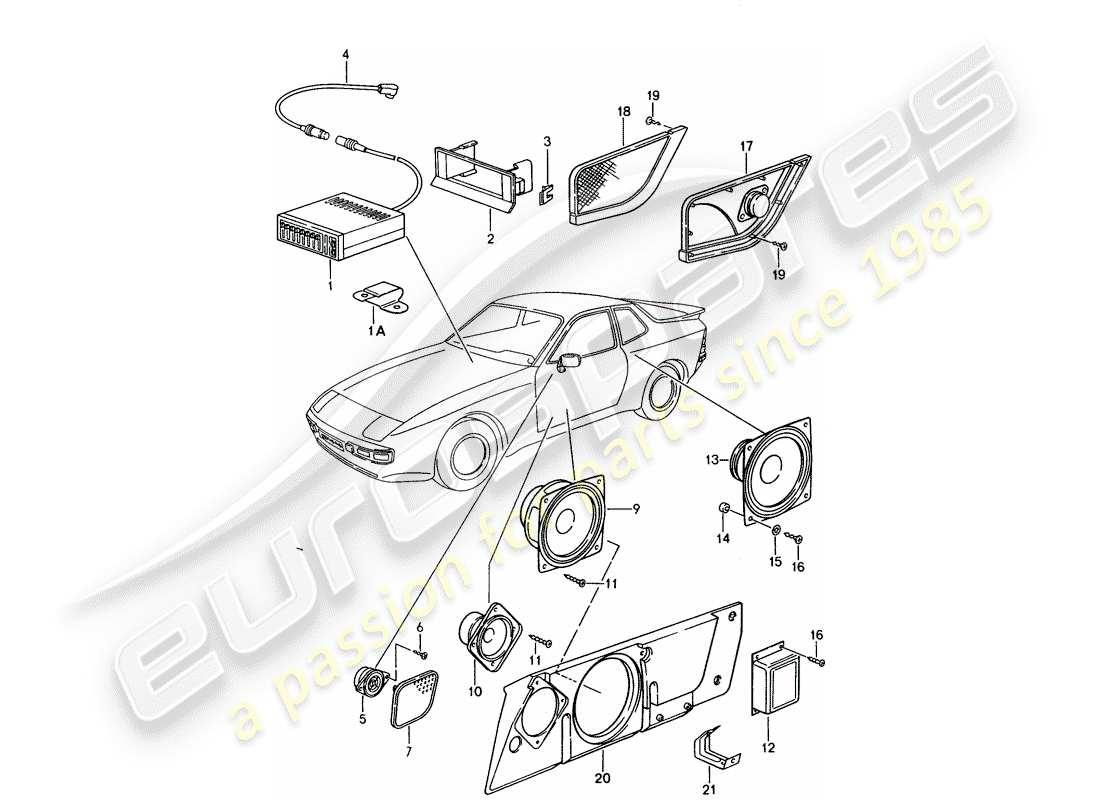 VIEW PARTS DIAGRAMS FROM THE PORSCHE 944 PARTS CATALOGUE a part diagram from the porsche 944 parts catalogue