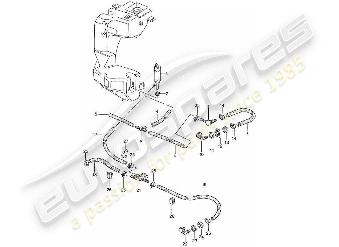 a part diagram from the porsche 1989 (944) parts catalogue