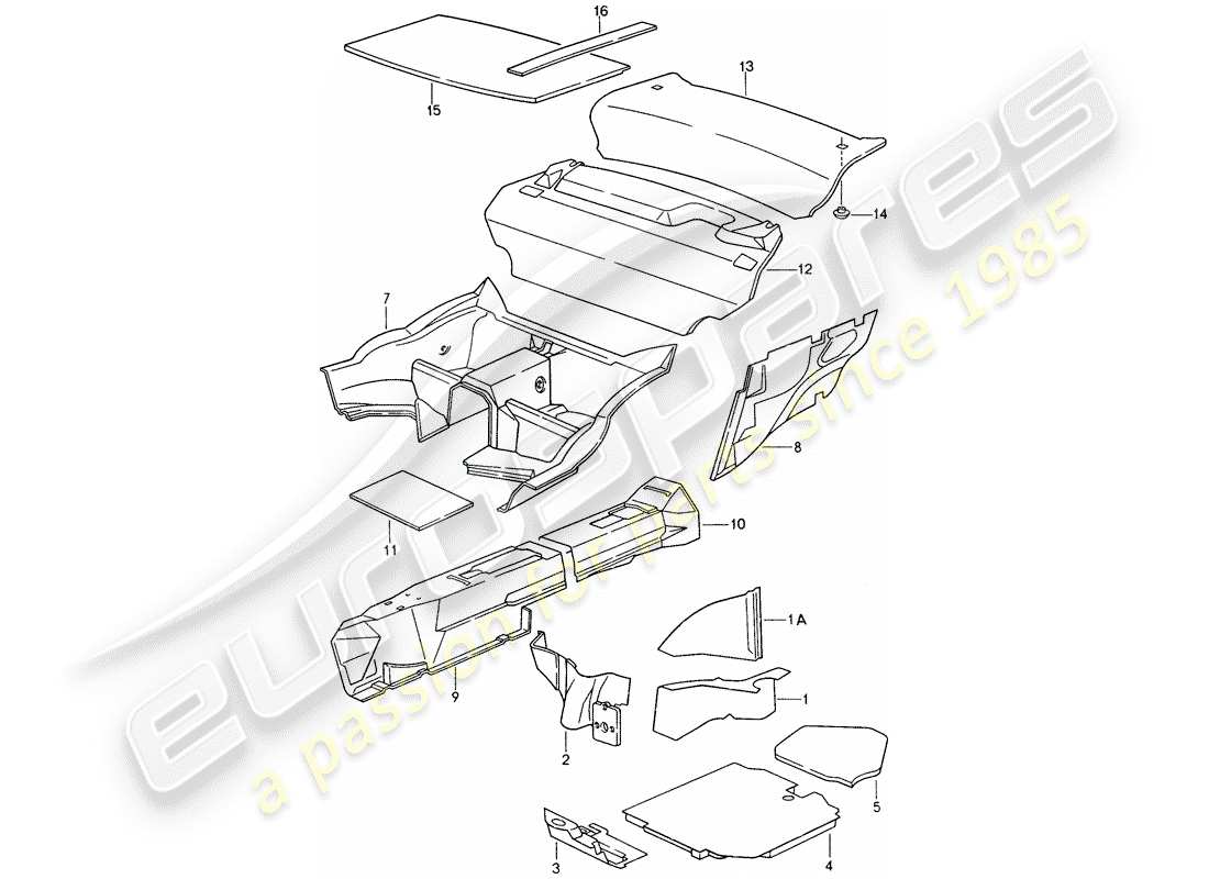 a part diagram from the porsche 1995 (993) parts catalogue