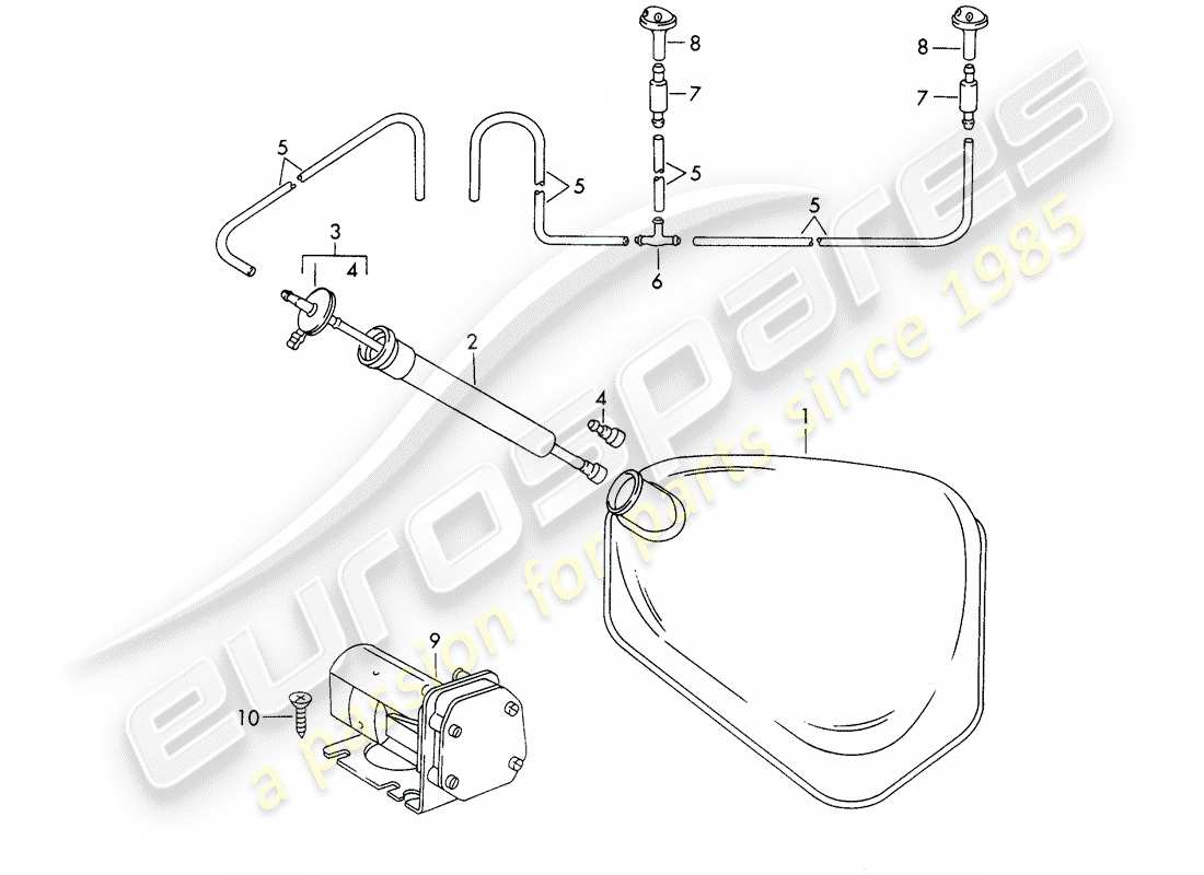 a part diagram from the porsche 1969 (911/912) parts catalogue