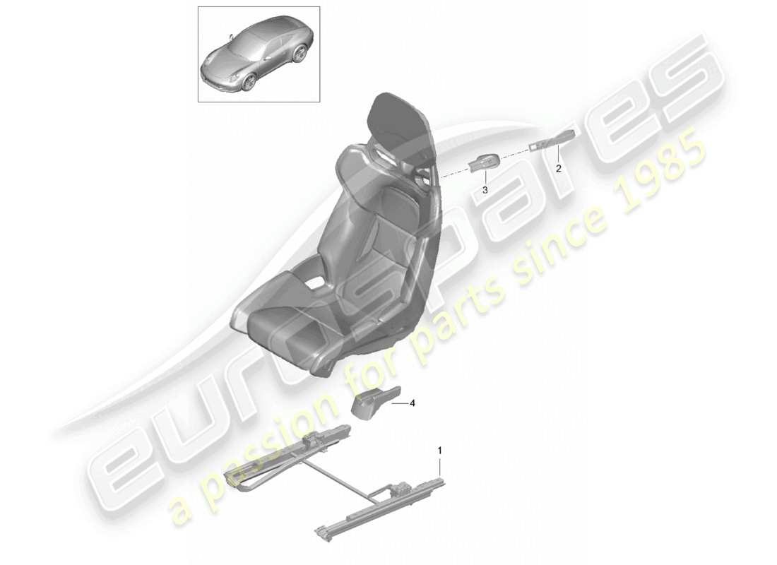 a part diagram from the porsche 2014 (981 boxster) parts catalogue