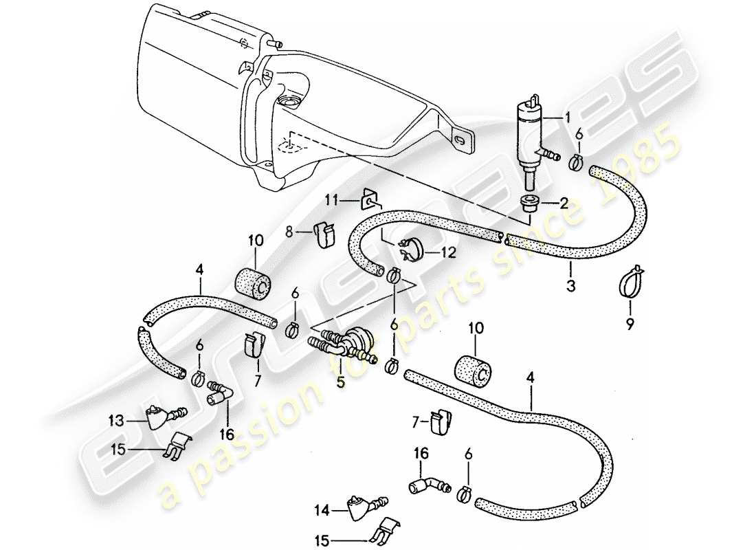 a part diagram from the porsche 1993 (968) parts catalogue