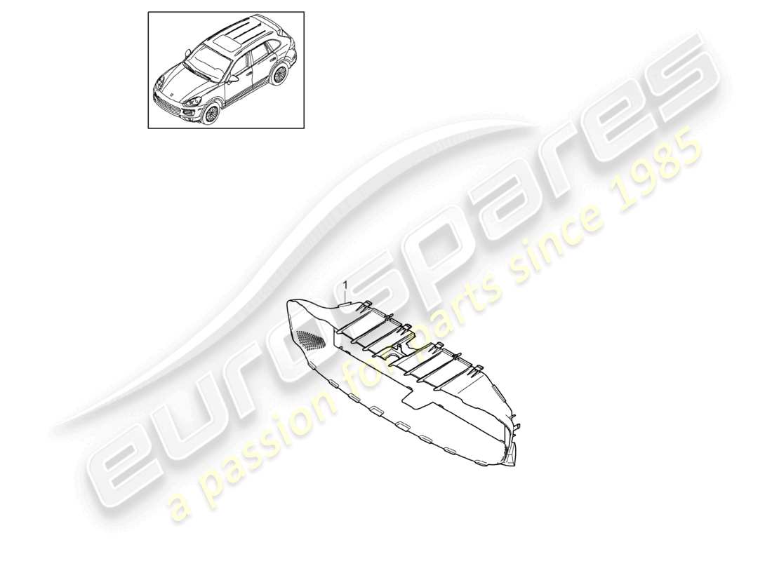 VIEW PARTS DIAGRAMS FROM THE PORSCHE CAYENNE PARTS CATALOGUE a part diagram from the porsche cayenne parts catalogue