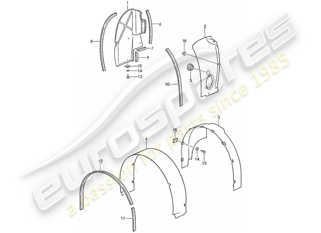 a part diagram from the porsche 959 parts catalogue