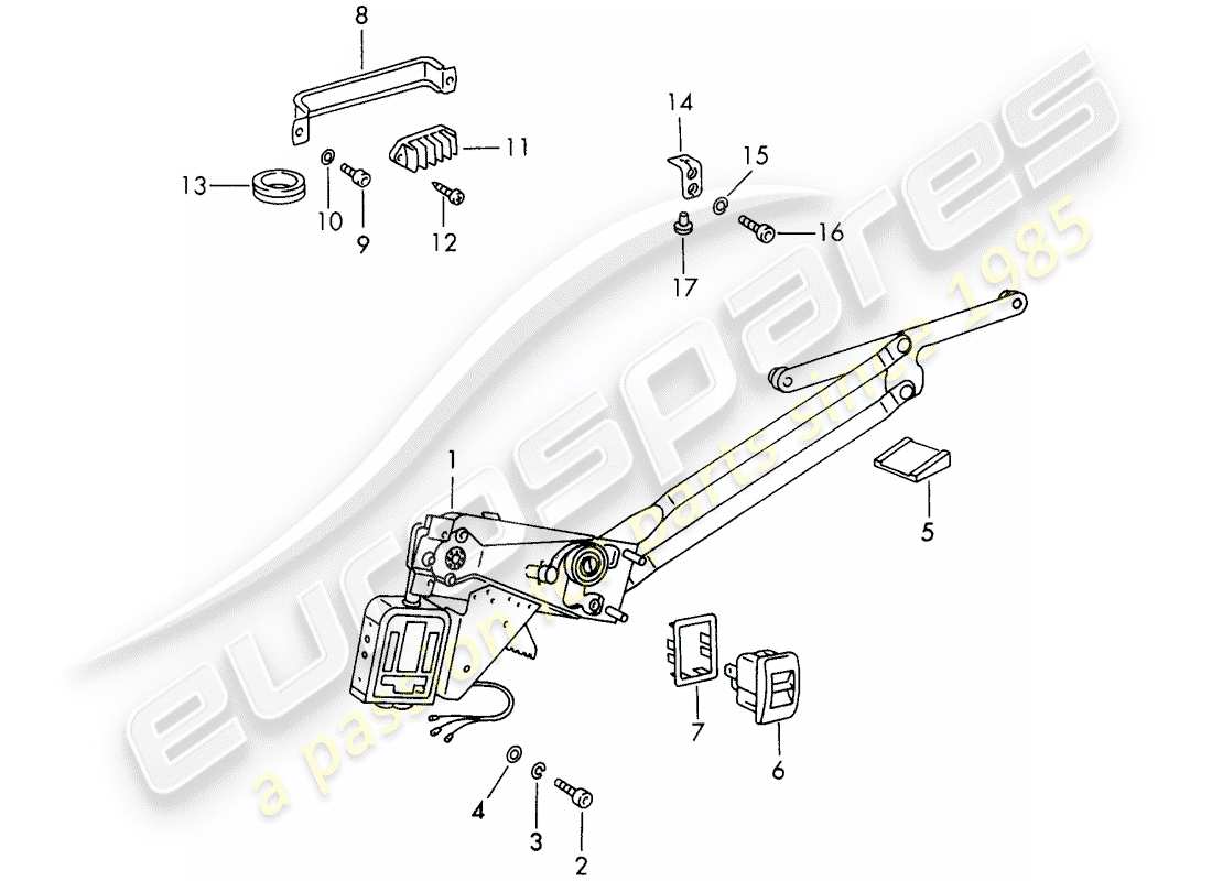 a part diagram from the porsche 1966 (911/912) parts catalogue