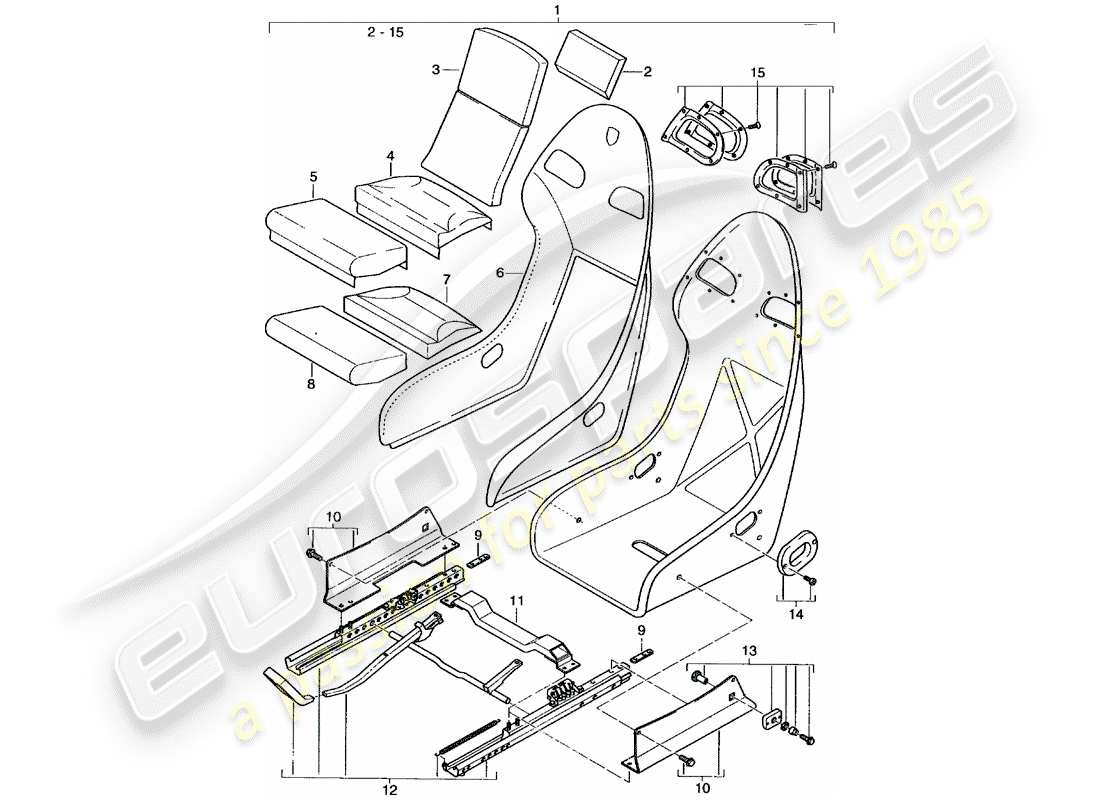 VIEW PARTS DIAGRAMS FROM THE PORSCHE 996 PARTS CATALOGUE a part diagram from the porsche 996 parts catalogue