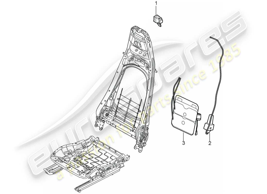 VIEW PARTS DIAGRAMS FROM THE PORSCHE 997 PARTS CATALOGUE a part diagram from the porsche 997 parts catalogue