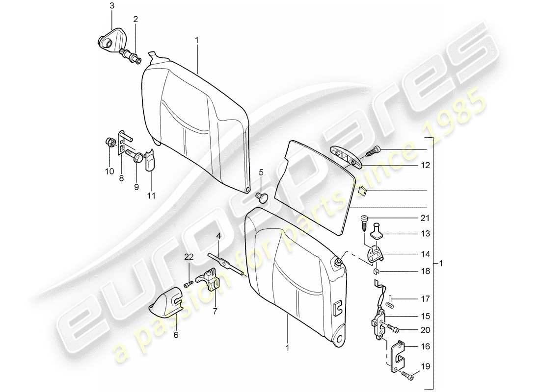 a part diagram from the porsche 997 parts catalogue