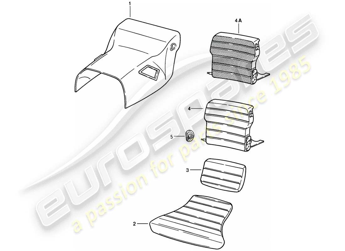 a part diagram from the porsche 1986 (928) parts catalogue