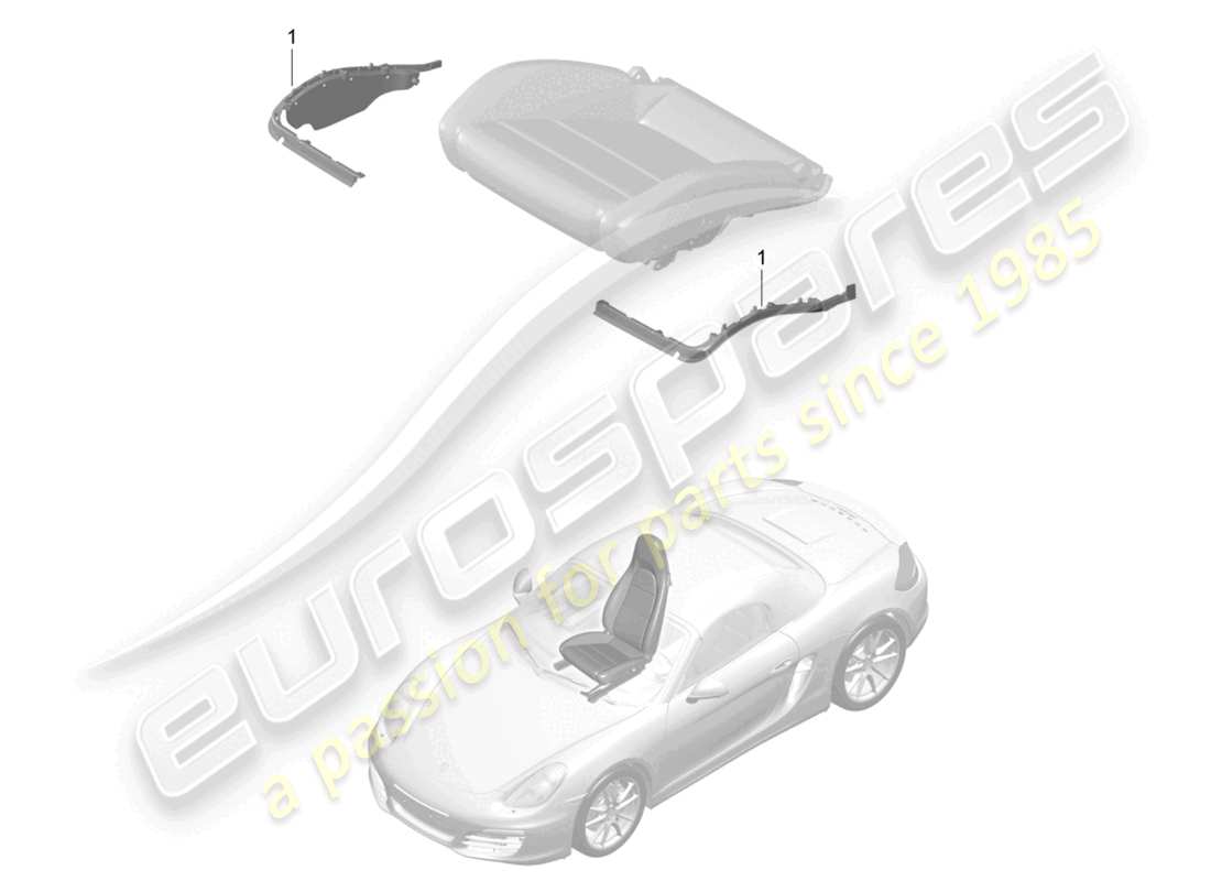 a part diagram from the porsche boxster parts catalogue